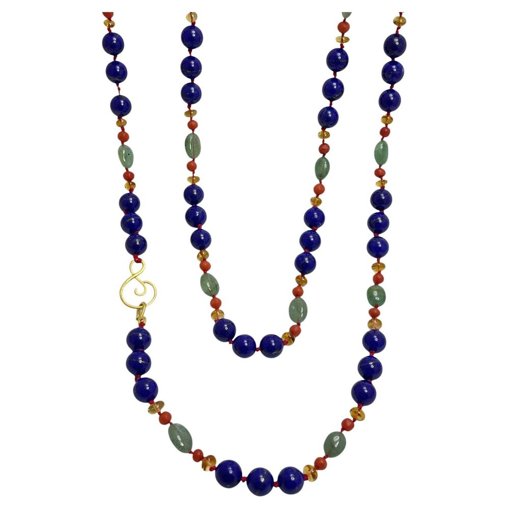 DOROTA LASAK 22k gold beaded necklace